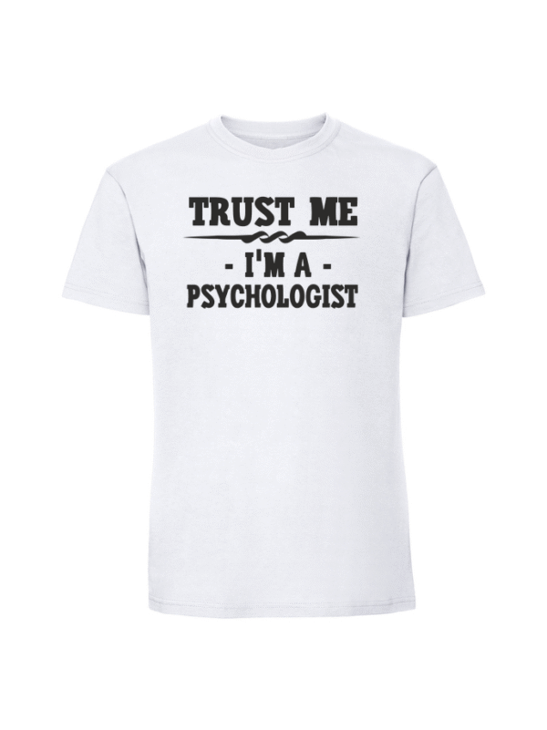 Męska koszulka  z nadrukiem – Trust me i am a psychologist