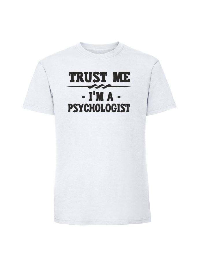 PR00151_biala.png Męska koszulka z nadrukiem – Trust me i am a psychologist - obrazek 1