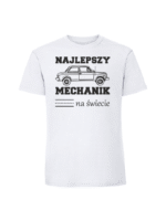 Męska koszulka  z nadrukiem – najlepszy mechanik na świecie v1 - obrazek 4