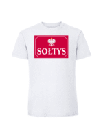 Męska koszulka  z nadrukiem – sołtys tabliczka