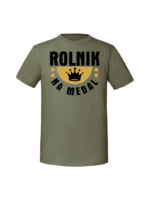 Męska koszulka  z nadrukiem – Rolnik na medal - obrazek 2