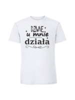 Męska koszulka  z nadrukiem – dziwne u mnie działa - obrazek 3