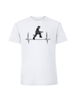 Męska koszulka  z nadrukiem – LINIA ŻYCIA STRAŻAK