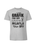 Męska koszulka  z nadrukiem – GRAFIK NIE ŚPI