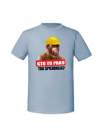 Męska koszulka  z nadrukiem – kto to panu tak spierdolił nosacz