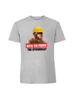 Męska koszulka  z nadrukiem – kto to panu tak spierdolił nosacz - obrazek 3