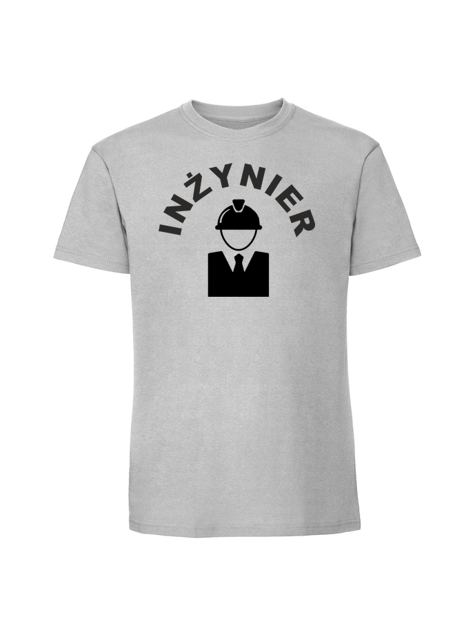 PR00172_pastelowy_szary.png Męska koszulka z nadrukiem – INŻYNIER - obrazek 1