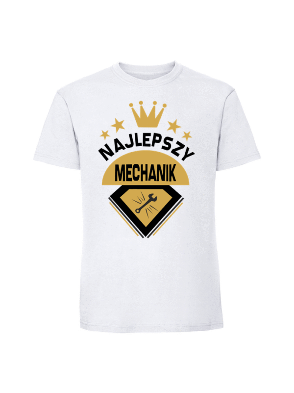 Męska koszulka  z nadrukiem – Najlepszy mechanik v3