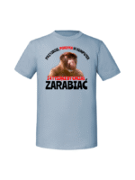 Męska koszulka  z nadrukiem – Przyjdzie poklyka w komputer - obrazek 4