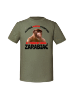 Męska koszulka  z nadrukiem – Przyjdzie poklyka w komputer - obrazek 2