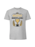 Męska koszulka  z nadrukiem – NAJLEPSZY BUDOWLANIEC PUCHAR - obrazek 6
