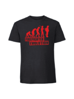 Męska koszulka  z nadrukiem – FireFighter Evolution - obrazek 2
