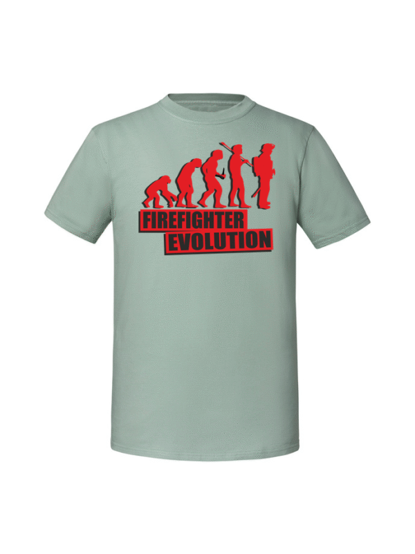 Męska koszulka  z nadrukiem – FireFighter Evolution