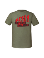 Męska koszulka  z nadrukiem – FireFighter Evolution - obrazek 4