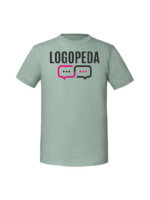 Męska koszulka  z nadrukiem – logopeda - obrazek 5