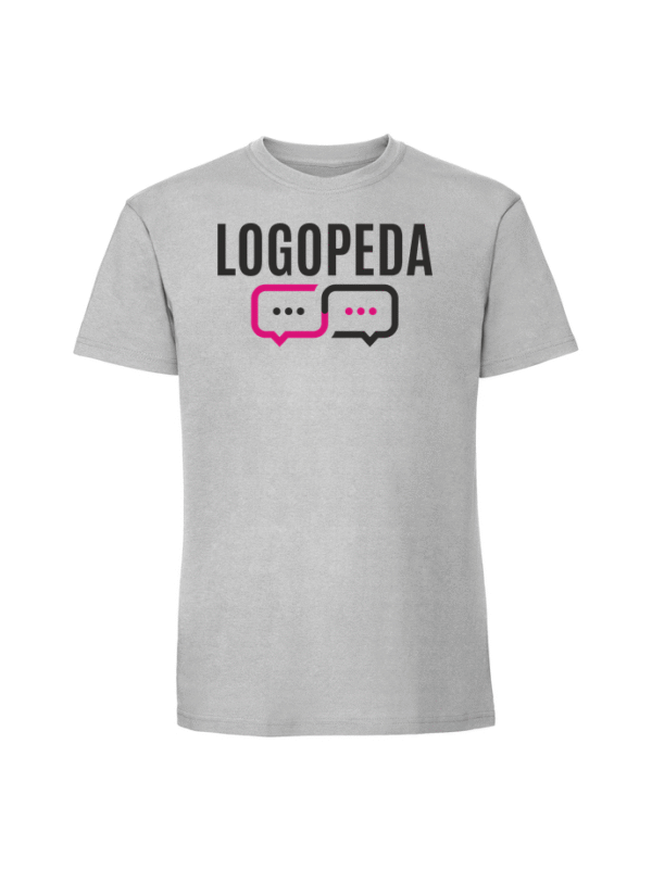 Męska koszulka  z nadrukiem – logopeda