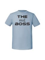 Męska koszulka  z nadrukiem – THE REAL BOSS - obrazek 4