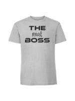 Męska koszulka  z nadrukiem – THE REAL BOSS - obrazek 5