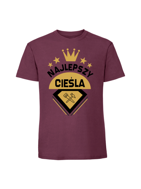 Męska koszulka  z nadrukiem – Najepszy Cieśla