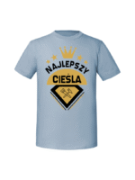 Męska koszulka  z nadrukiem – Najepszy Cieśla - obrazek 2