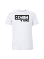 Męska koszulka  z nadrukiem – Czarno to widzę