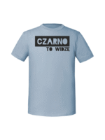 Męska koszulka  z nadrukiem – Czarno to widzę - obrazek 6