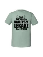 Męska koszulka  z nadrukiem – NAJLEPSZY LEKARZ - obrazek 6