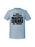 Męska koszulka  z nadrukiem – NAJLEPSZY LEKARZ - obrazek 3