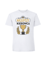 Męska koszulka  z nadrukiem – NAJLEPSZY KIEROWCA PUCHAR - obrazek 6