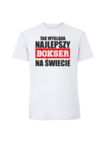 Męska koszulka  z nadrukiem – NAJLEPSZY BOKSER - obrazek 4