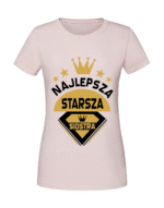 Damska koszulka  z nadrukiem – Najlepsza starsza siostra v1