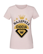 Damska koszulka  z nadrukiem – Najlepsza ciocia