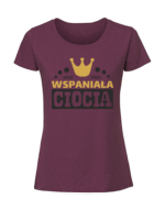 Damska koszulka  z nadrukiem – Wspaniała Ciocia