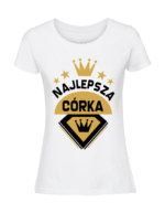 Damska koszulka  z nadrukiem – Najlepsza córka - obrazek 3