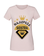 Damska koszulka  z nadrukiem – Najlepsza siostra