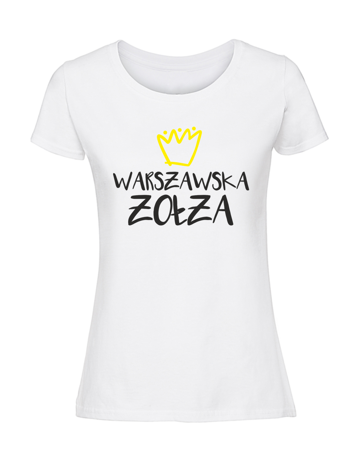PZ00028_biala.png Damska koszulka z nadrukiem – WARSZAWSKA ZOŁZA - obrazek 1