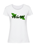 Damska koszulka  z nadrukiem – Vegan