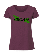 Damska koszulka  z nadrukiem – Vegan - obrazek 3