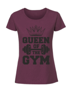 Damska koszulka  z nadrukiem – QUEEN OF THE GYM - obrazek 3