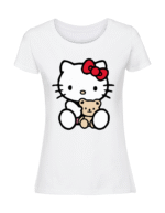 Damska koszulka  z nadrukiem – Hello kitty - obrazek 6