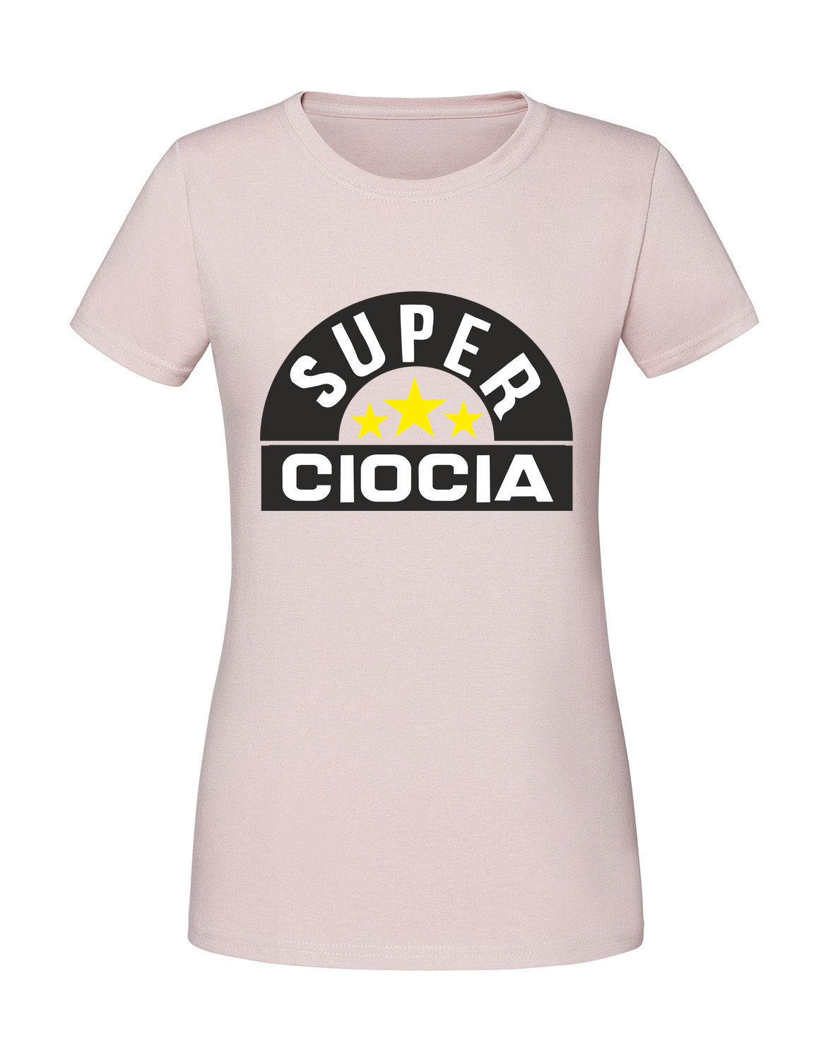 PZ00053_pudrowy_roz.png Damska koszulka z nadrukiem – SUPER CIOCIA - obrazek 1