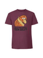 Męska koszulka  z nadrukiem – CO CI TAK KOPCI TEN GOLF - obrazek 5