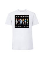 Męska koszulka  z nadrukiem – STRANGER THINGS FRIENDS DON T LIE - obrazek 3