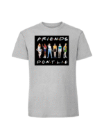 Męska koszulka  z nadrukiem – STRANGER THINGS FRIENDS DON T LIE - obrazek 6