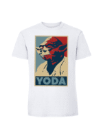 Męska koszulka  z nadrukiem – yoda - obrazek 4