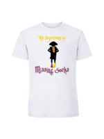 Męska koszulka  z nadrukiem – ZGREDEK THE DEPARTMENT OF MISSING SOCKS - obrazek 3