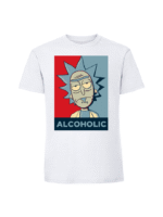 Męska koszulka  z nadrukiem – RICK ALKOHOLIC - obrazek 3