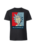 Męska koszulka  z nadrukiem – RICK ALKOHOLIC - obrazek 4