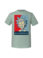 Męska koszulka  z nadrukiem – RICK ALKOHOLIC - obrazek 5