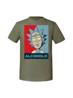 Męska koszulka  z nadrukiem – RICK ALKOHOLIC - obrazek 6